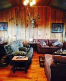 Rustic Interior of a Luxury Hunting Lodge in Alabama